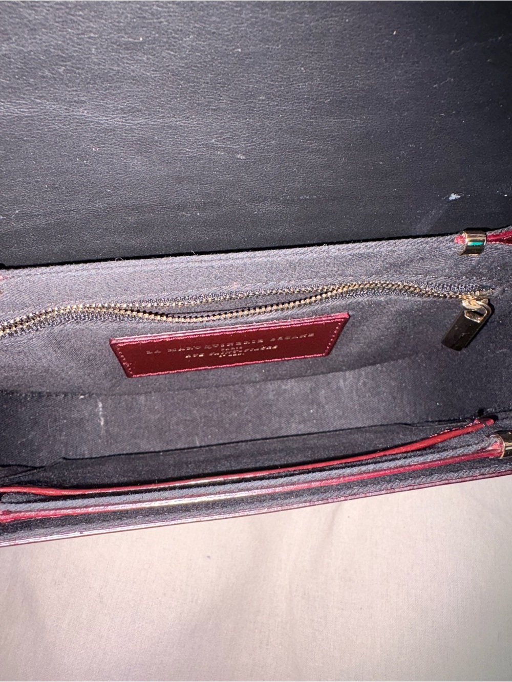 Sezane Claude Bag Glossy Burgundy - Size TU - Picture 6 of 6